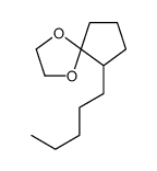 6-pentyl-1,4-dioxaspiro[4.4]nonane结构式