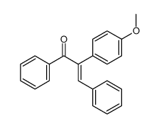 2-(4-methoxyphenyl)-1,3-diphenylprop-2-en-1-one Structure