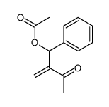 (2-methylidene-3-oxo-1-phenylbutyl) acetate结构式