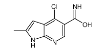 4-Chloro-2-methyl-1H-pyrrolo[2,3-b]pyridine-5-carboxamide Structure