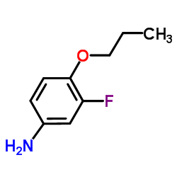 3-Fluoro-4-propoxyaniline结构式