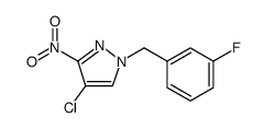 1H-Pyrazole, 4-chloro-1-[(3-fluorophenyl)methyl]-3-nitro structure