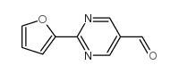 2-(furan-2-yl)pyrimidine-5-carbaldehyde Structure