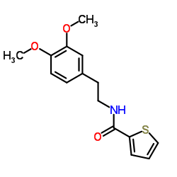 N2-(3,4-dimethoxyphenethyl)thiophene-2-carboxamide结构式