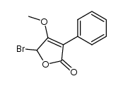 5-bromo-4-methoxy-3-phenylfuran-2(5H)-one Structure