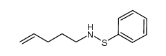 N-(pent-4-en-1-yl)-S-phenylthiohydroxylamine结构式