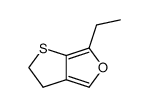 2,3-Dihydro-6-ethylthieno<2,3-c>furan Structure