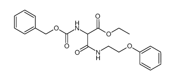 ethyl ester of 3-[[2-(phenoxy)ethyl]amino]-3-oxo-N-[(phenylmethoxy)carbonyl]alanine Structure