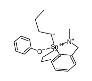 [2-(N,N-dimethylaminomethyl)phenyl]di-n-butyltin(IV) phenoxide Structure