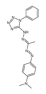1-(4-dimethylamino-phenyl)-3-methyl-5-(1-phenyl-1H-tetrazol-5-yl)-formazan Structure