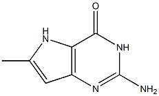 2-amino-6-methyl-3H-pyrrolo[3,2-d]pyrimidin-4(5H)-one Structure