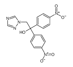 1,1-bis(4-nitrophenyl)-2-(1,2,4-triazol-1-yl)ethanol Structure