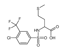 HOMOCYSTEINE, N-[[4-CHLORO-3-(TRIFLUOROMETHYL)PHENYL]SULFONYL]-S-METHYL- Structure