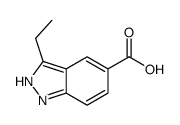 3-乙基-1H-吲唑-5-羧酸结构式