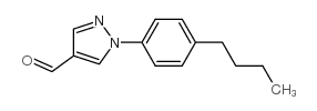 1-(4-butylphenyl)pyrazole-4-carbaldehyde Structure