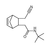 N-tert-butyl-2-[2-(cyanomethyl)-3-bicyclo[2.2.1]hept-5-enyl]acetamide结构式