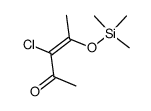 3-chloro-4-trimethylsilanyloxy-pent-3-en-2-one结构式