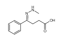 4-(2-methylhydrazono)-4-phenylbutanoic acid Structure