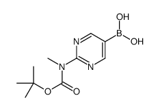 [2-[methyl-[(2-methylpropan-2-yl)oxycarbonyl]amino]pyrimidin-5-yl]boronic acid结构式