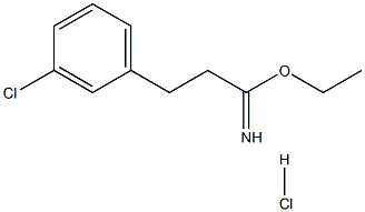 ethyl 2-(3-chlorophenyl)ethanecarboximidate hydrochloride Structure