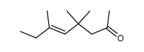 4,4,6-trimethyl-oct-5-en-2-one Structure