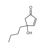 4-hydroxy-4-n-butyl-2-cyclopentenone Structure