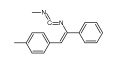 N-((methylimino)methylene)-1-phenyl-2-(p-tolyl)ethenamine Structure