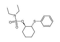 trans-2-phenylthiocyclohexyl N,N-diethylsulfamate结构式