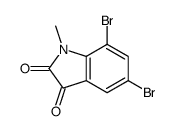5,7-dibromo-1-methylindole-2,3-dione Structure