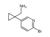 [1-(6-bromopyridin-3-yl)cyclopropyl]methanamine结构式