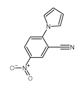 5-硝基-2-(1H-吡咯-1-基)苯甲腈结构式