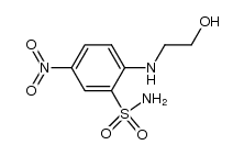 2-(β-hydroxyethylamino)-5-nitrobenzenesulphonamide Structure