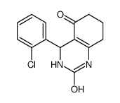 4-(2-chlorophenyl)-1,3,4,6,7,8-hexahydroquinazoline-2,5-dione结构式