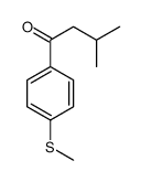 3-methyl-1-(4-methylsulfanylphenyl)butan-1-one结构式