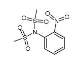 N,N-bis(methylsulfonyl)-2-nitroaniline结构式