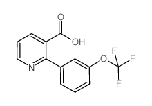 2-[3-(trifluoromethoxy)phenyl]pyridine-3-carboxylic acid结构式