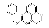 Benzyl (2,3-dihydrobenzo[b][1,4]dioxin-5-yl)carbamate结构式