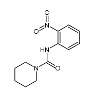 N-(2-nitrophenyl)piperidine-1-carboxamide结构式