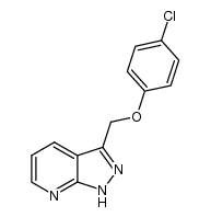 3-(4-chloro-phenoxymethyl)-1H-pyrazolo[3,4-b]pyridine Structure