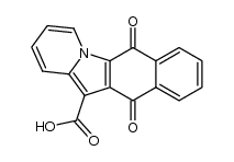 6,11-dioxo-6,11-dihydrobenzo[f]pyrido[1,2-a]indole-12-carboxylic acid结构式