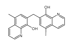 5,5'-dimethyl-7,7'-methanediyl-bis-quinolin-8-ol结构式