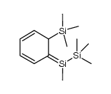 1,1,1,2-tetramethyl-2-(6-(trimethylsilyl)cyclohexa-2,4-dien-1-ylidene)disilane Structure