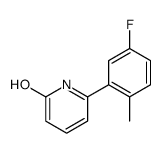 6-(5-fluoro-2-methylphenyl)-1H-pyridin-2-one结构式