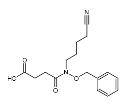 N-(4-Cyanobutyl)-N-(benzyloxy)succinamic Acid Structure