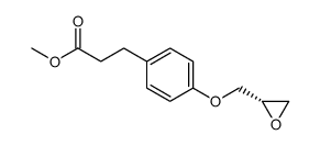 4-[(2S)-Oxiranylmethoxy]benzenepropanoic Acid Methyl Ester Structure