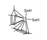 bis(η5-pentamethylcyclopentadienyl)titanium bis(hydroselenide)结构式