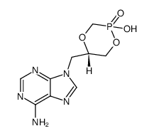 cyclic-9-(3-hydroxy-2-phosphonylmethoxypropyl)adenine Structure