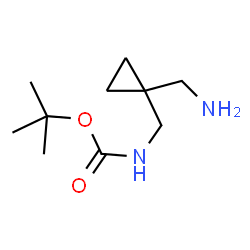 tert-Butyl ((1-(aminomethyl)cyclopropyl)methyl)carbamate structure