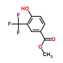 4-羟基-3-(三氟甲基)苯甲酸甲酯结构式