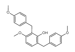 2,6-bis-(4-methoxybenzyl)-3-methoxyphenol Structure